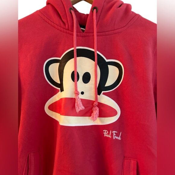 Paul Frank Pink Monkey Hoodie pullover size small - Picture 3 of 6